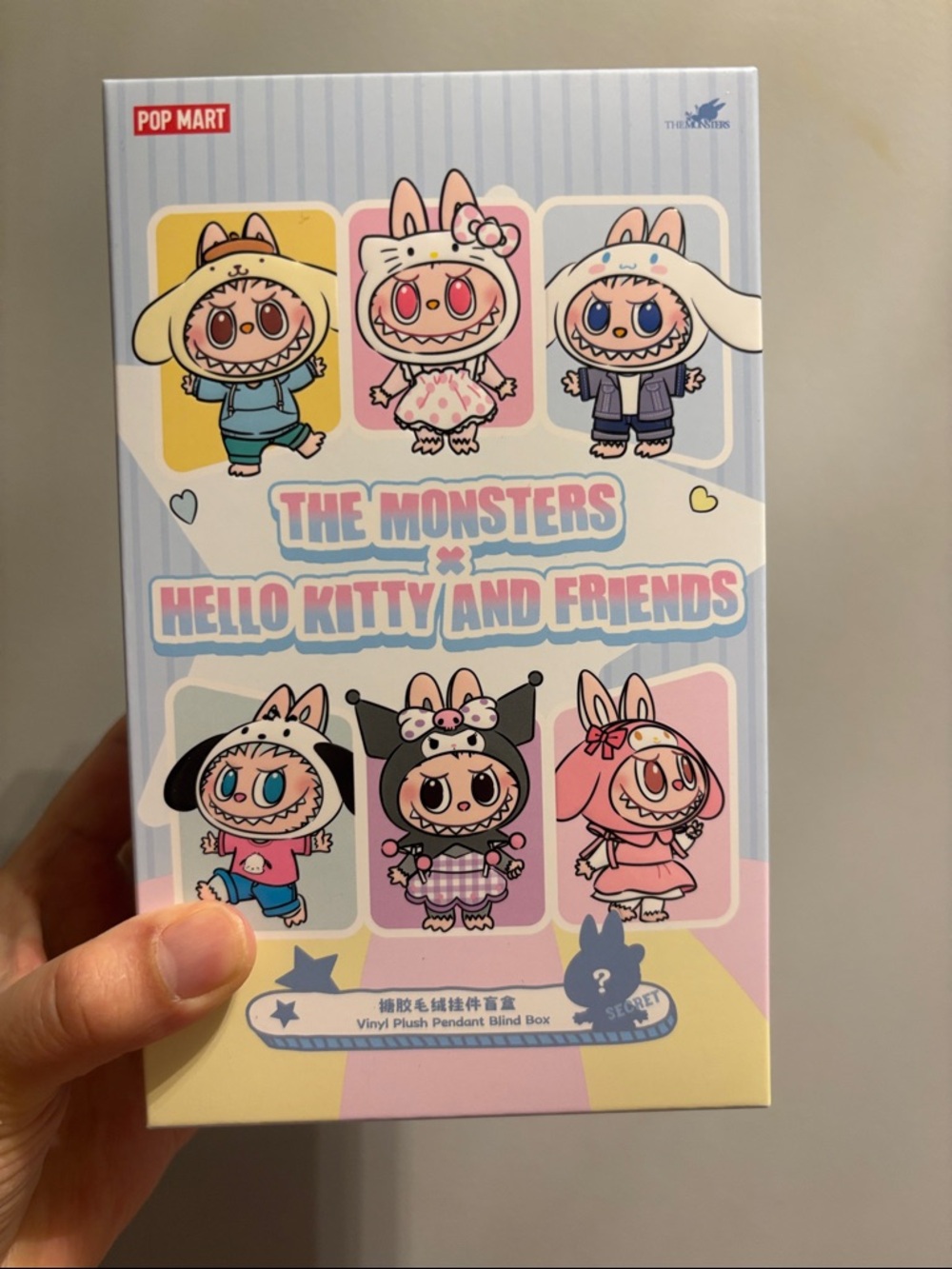THE MONSTERS × Hello Kitty and Friends Plush Pendant Confirmed Box- POCHACCO